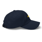Yellow Gold Jeepney + Pilipinas Script on cotton hat - Dark Green