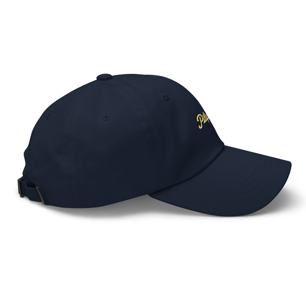Modern Script + Sun - Cotton Hat - Light Blue