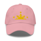 Three Stars & Half-Sun + Script - Cotton Hat - White