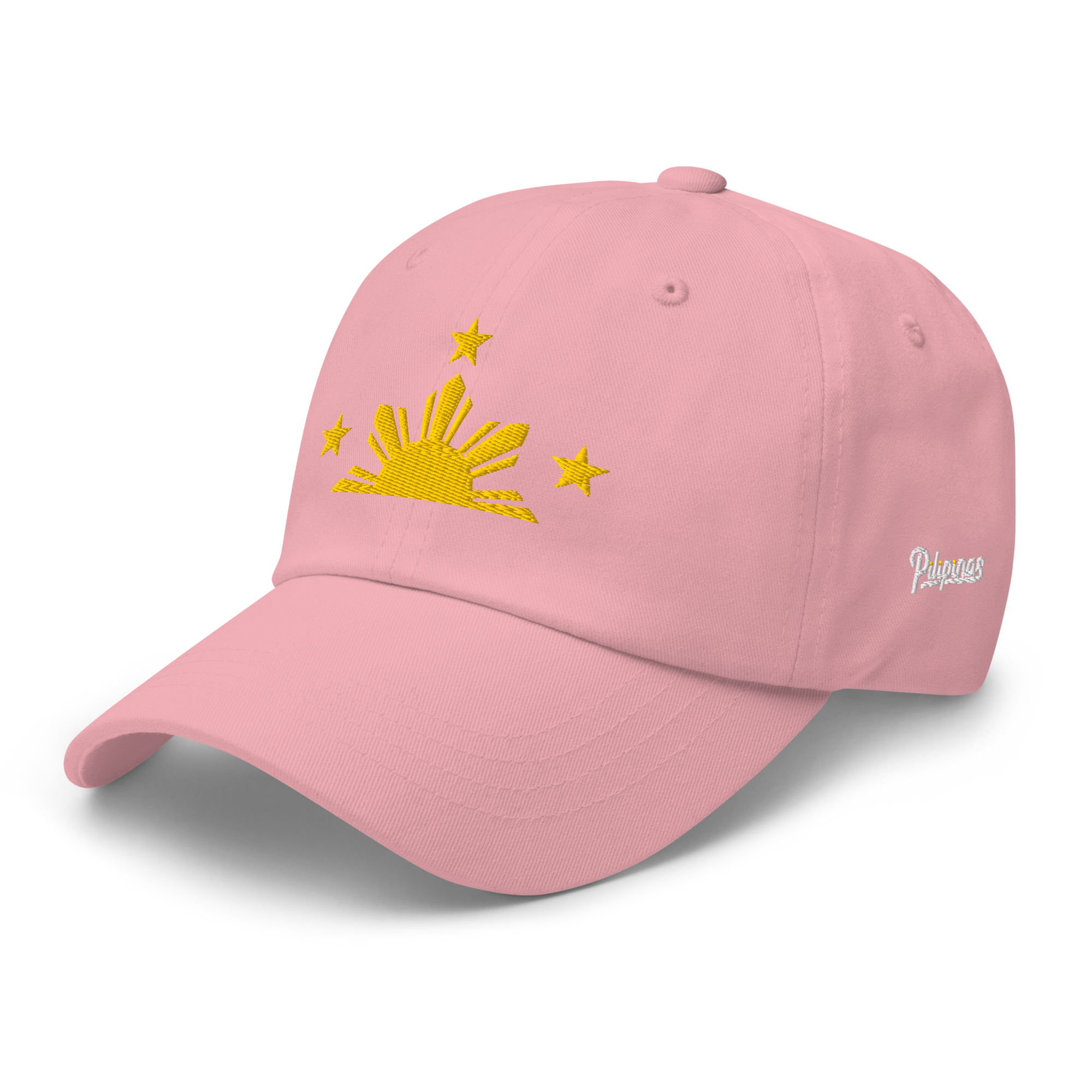 Three Stars & Half-Sun + Script - Cotton Hat - White