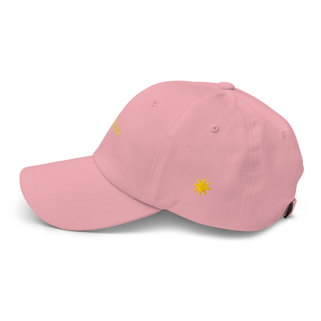 Modern Script + Sun - Cotton Hat - Green Camo