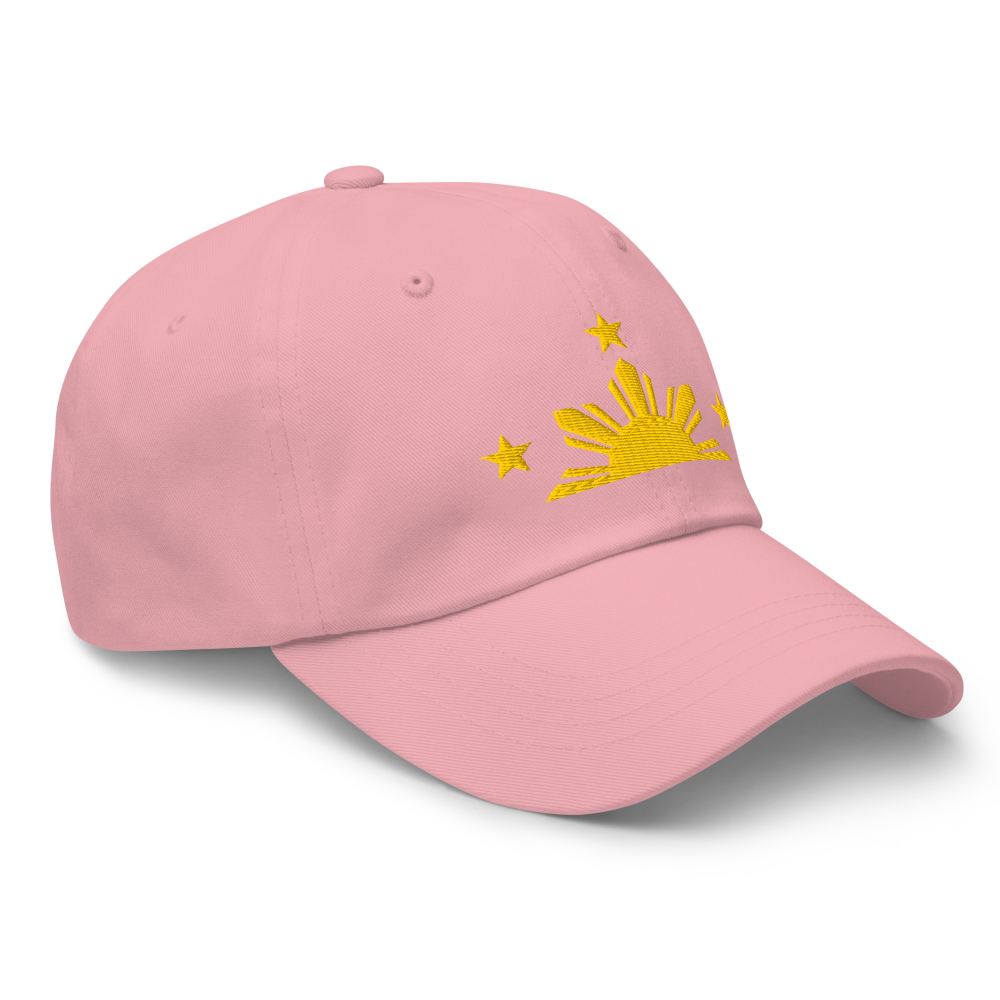 Three Stars & Half-Sun + Script - Cotton Hat - Black