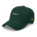 Modern Script + Sun - Cotton Hat - Dark Green