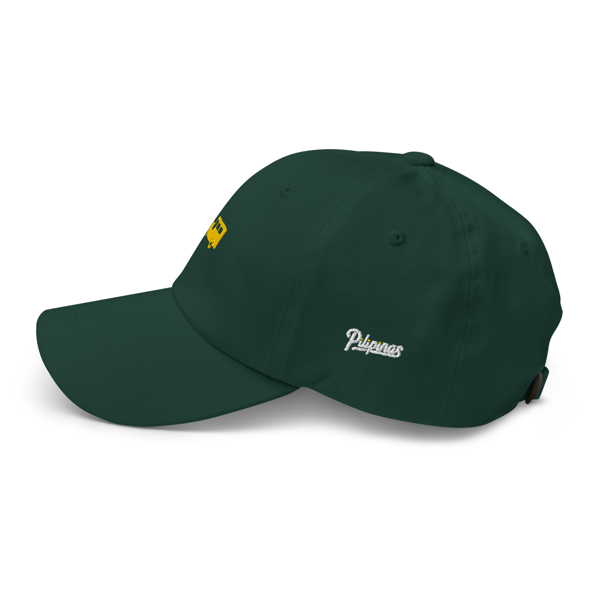 Yellow Gold Jeepney + Pilipinas Script on cotton hat - Navy
