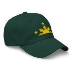 Three Stars & Half-Sun + Script - Cotton Hat - White
