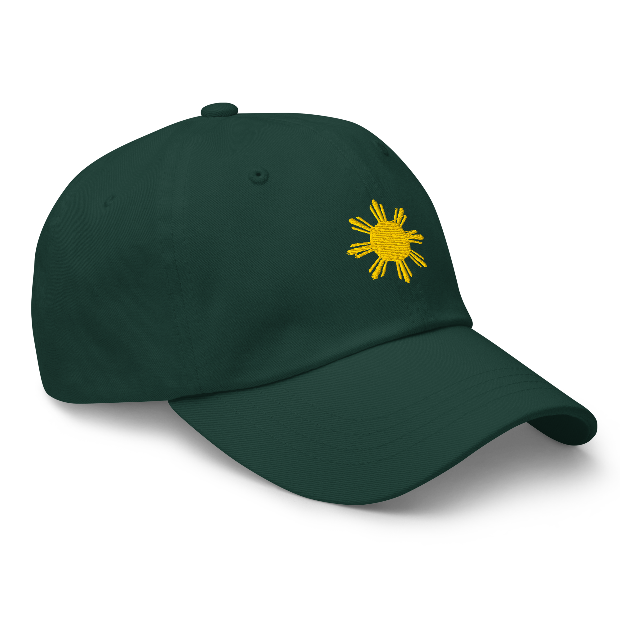 SUN + SCRIPT - cotton hat - Black
