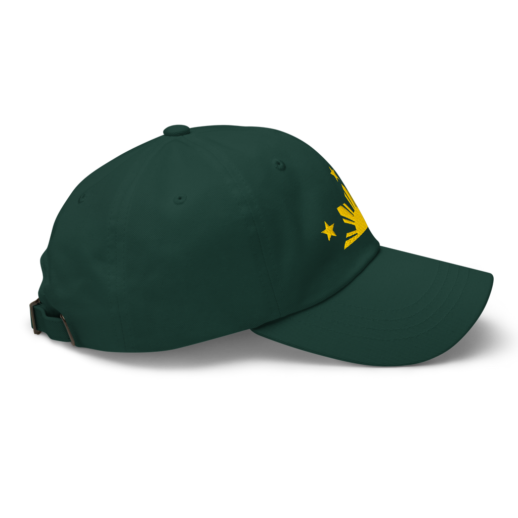 Three Stars & Half-Sun + Script - Cotton Hat - Black