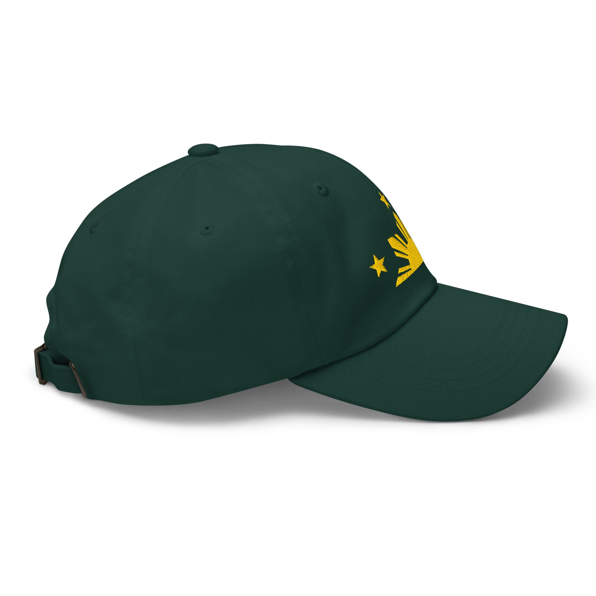 Three Stars & Half-Sun + Script - Cotton Hat - Black