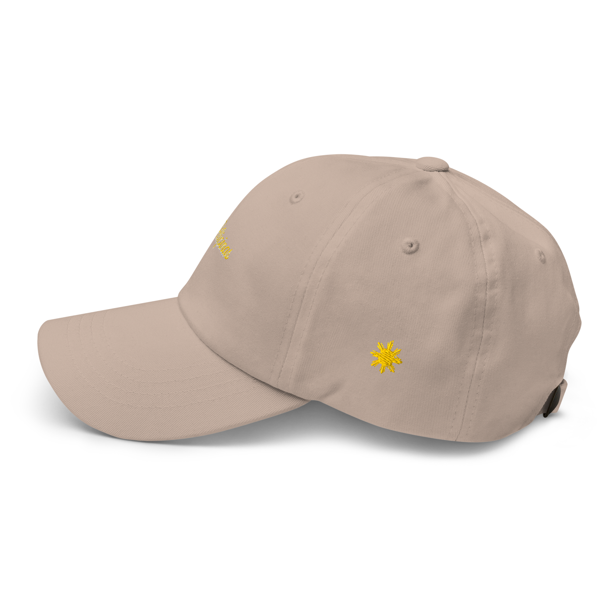 Modern Script + Sun - Cotton Hat - Khaki
