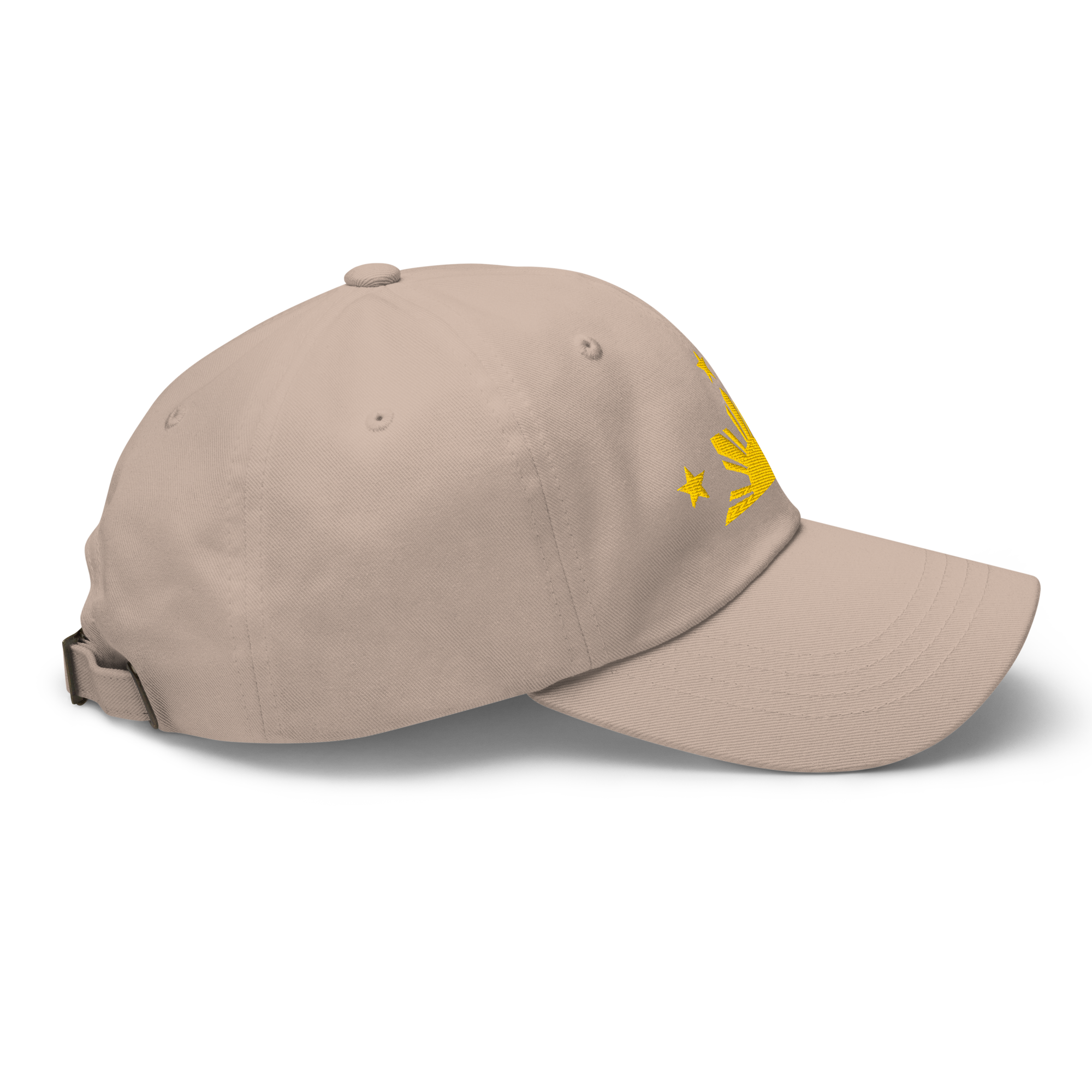Three Stars & Half-Sun + Script - Cotton Hat - White