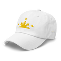 Three Stars & Half-Sun + Script - Cotton Hat - White