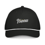 Script + Three Stars & Half-Sun - Rope Hat - Green/White