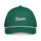 Script + Three Stars & Half-Sun - Rope Hat - Light Blue/White