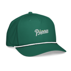 Script + Three Stars & Half-Sun - Rope Hat - Green/White