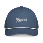 Script + Three Stars & Half-Sun - Rope Hat - Green/White