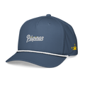 Script + Three Stars & Half-Sun - Rope Hat - Light Blue/White