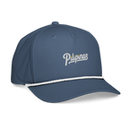Script + Three Stars & Half-Sun - Rope Hat - Light Blue/White