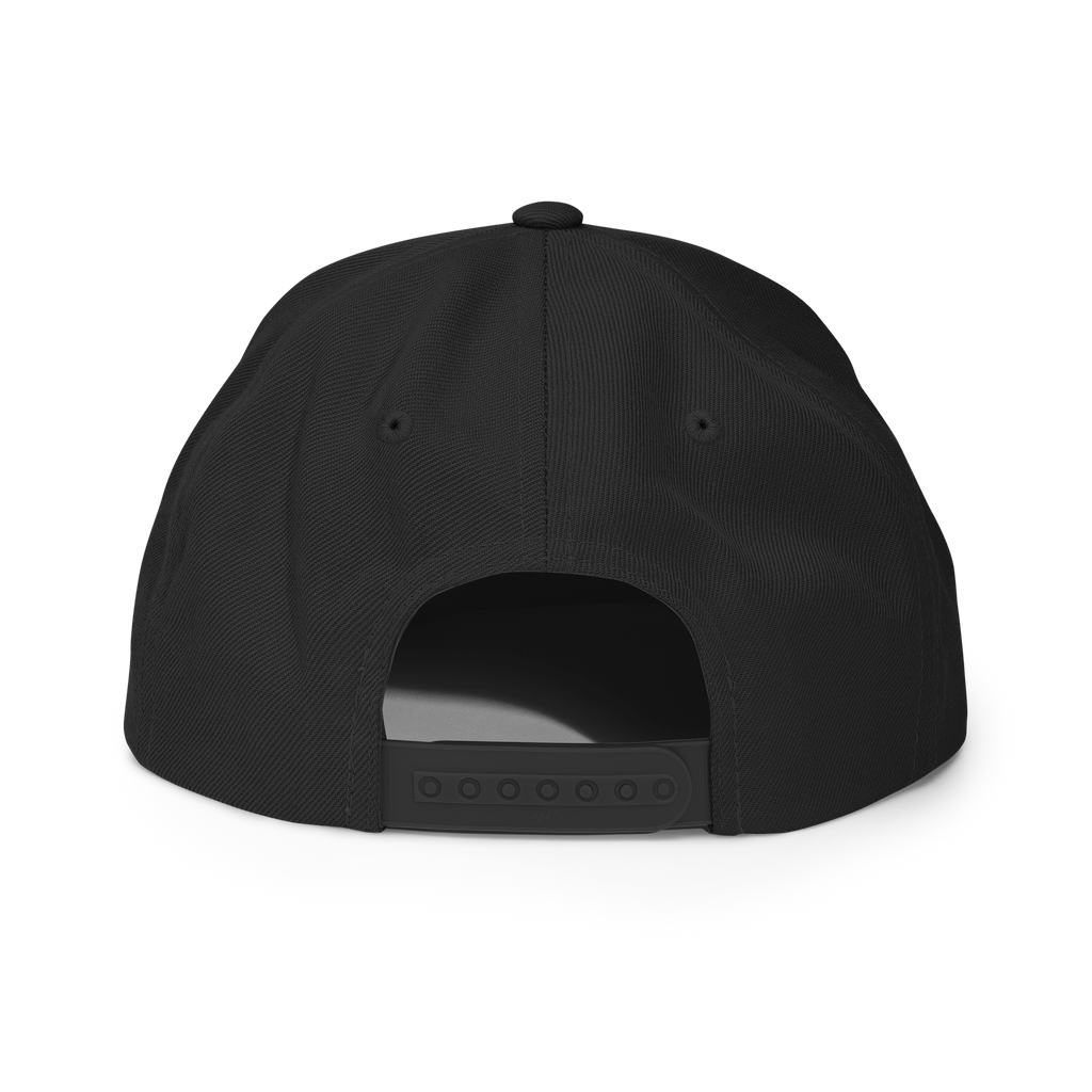 Three Stars & Half-Sun + Script - wool blend flat bill hat - Green Camo