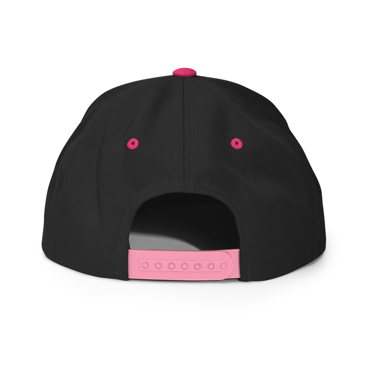 Three Stars & Half-Sun + Script - wool blend flat bill hat - Natural/Black