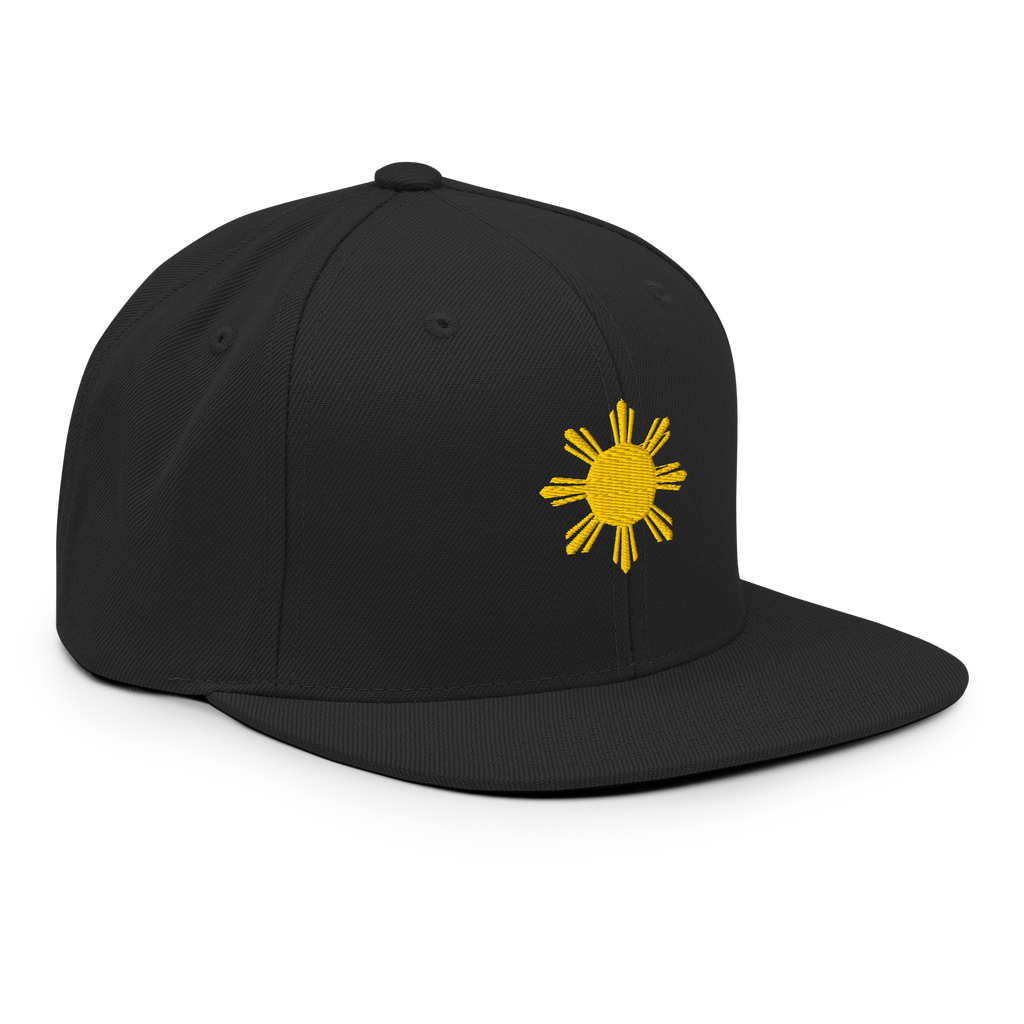 SUN + SCRIPT - wool blend flat bill hat - White