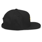 SUN + SCRIPT - wool blend flat bill hat - White
