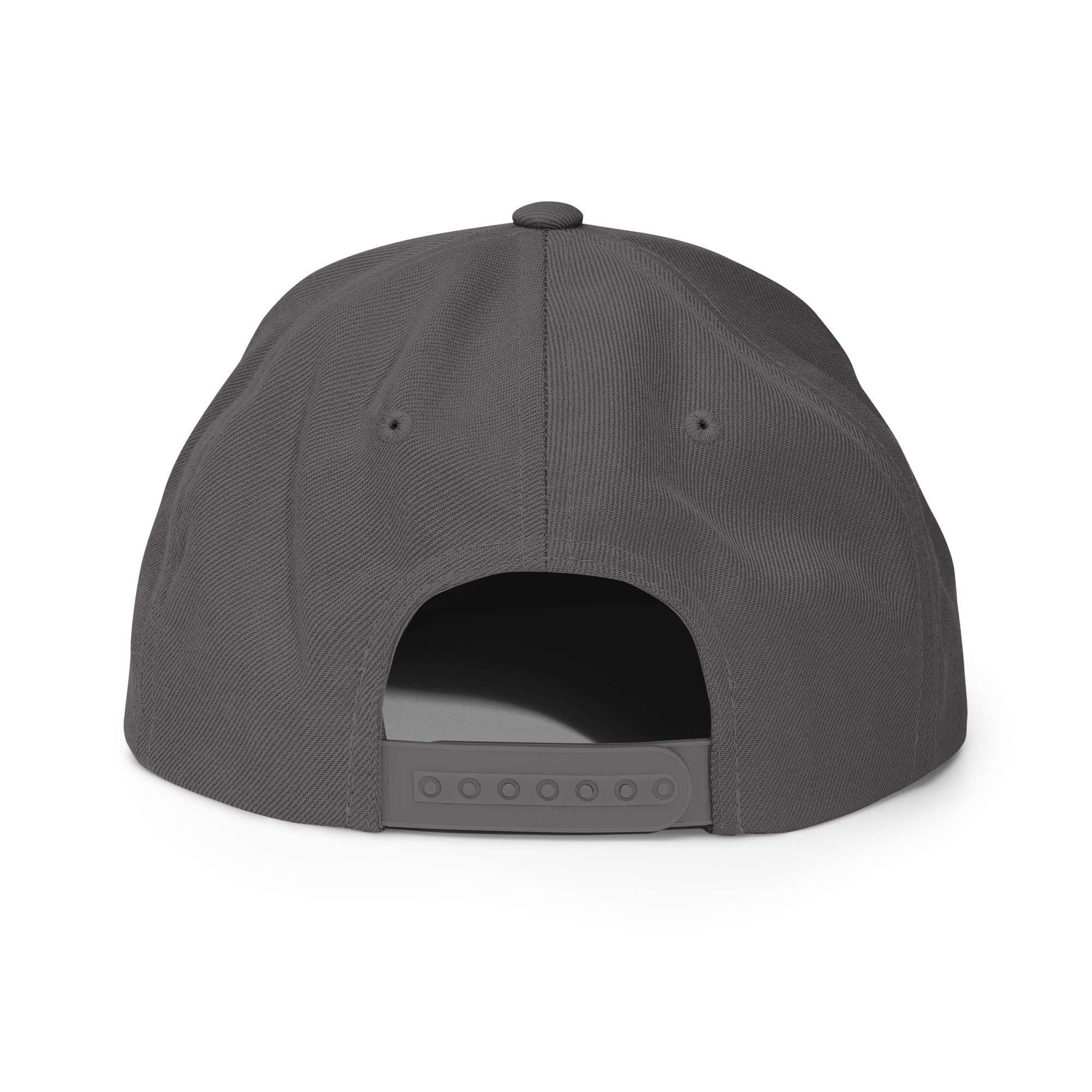 Three Stars & Half-Sun + Script - wool blend flat bill hat - Royal Blue