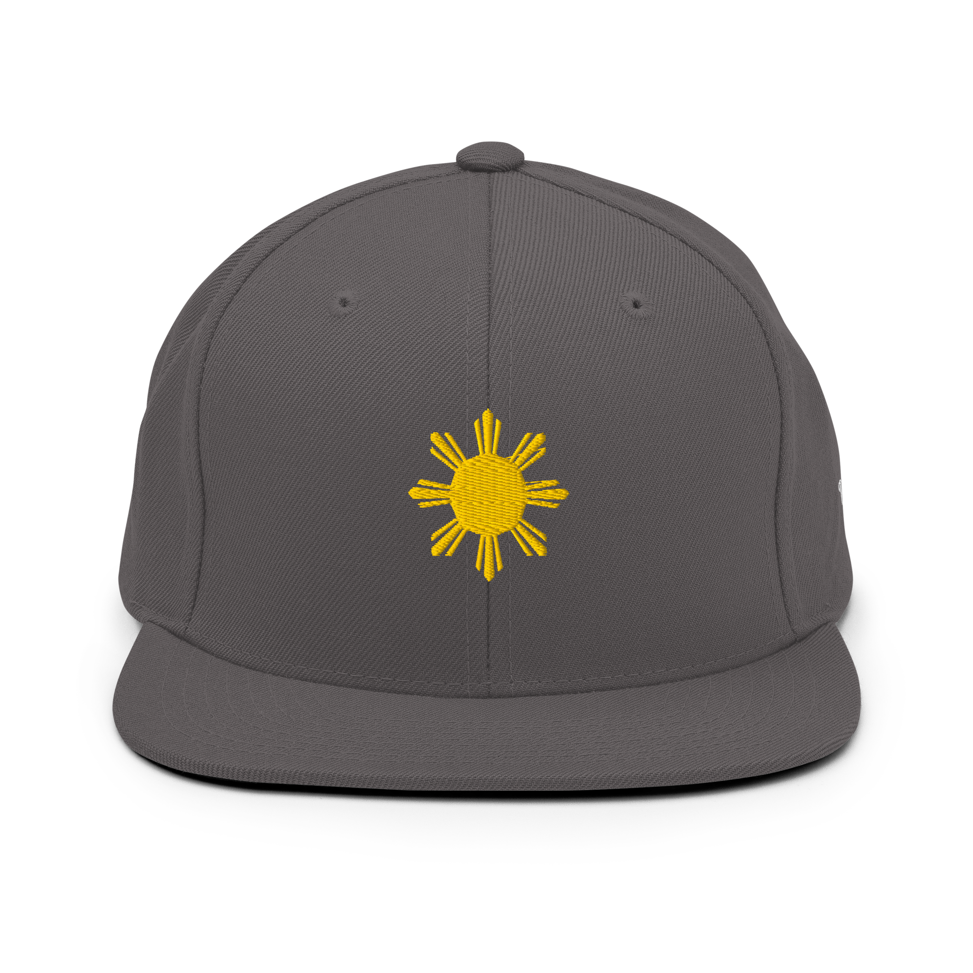 SUN + SCRIPT - wool blend flat bill hat - Dark Green