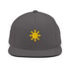 SUN + SCRIPT - wool blend flat bill hat - Dark Navy
