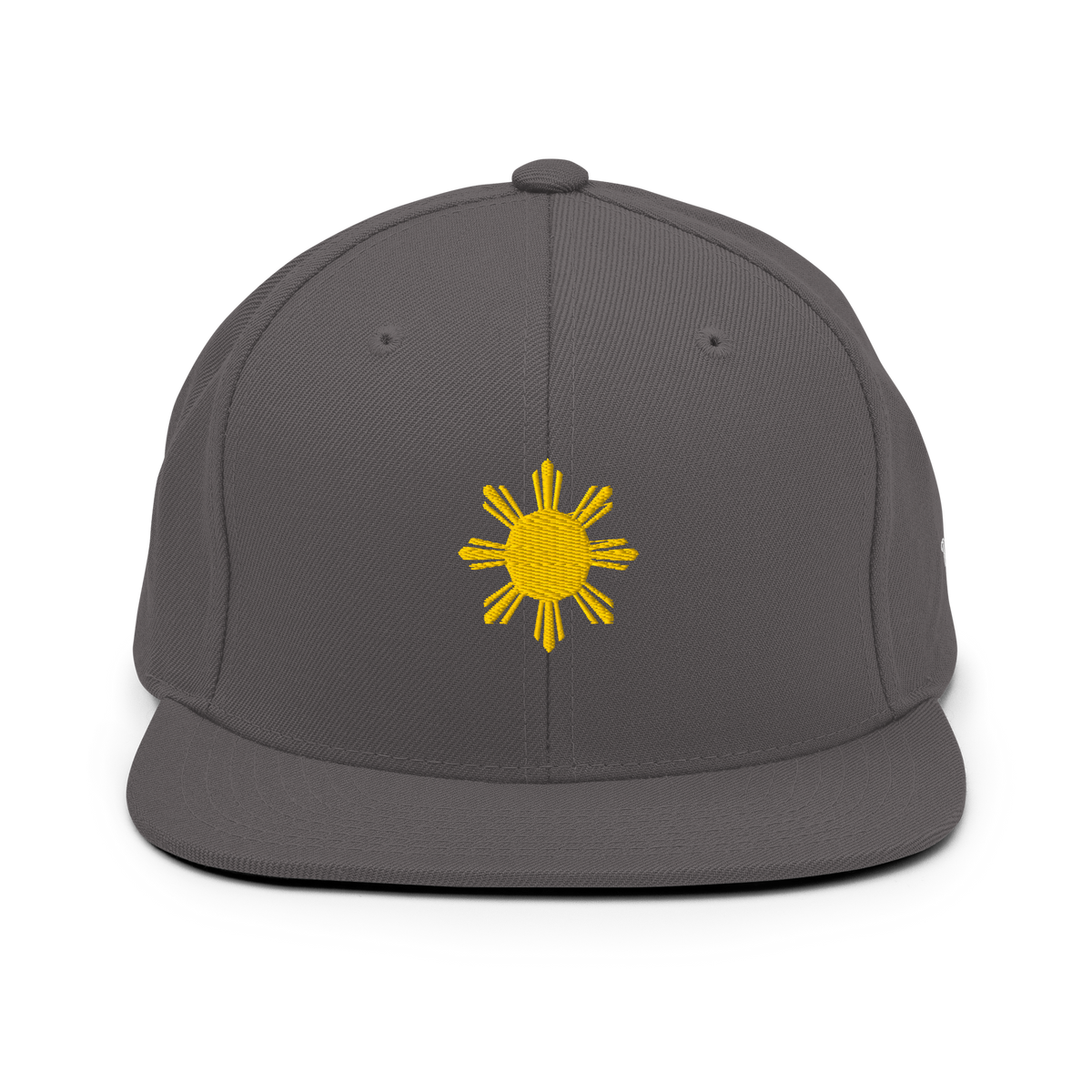 SUN + SCRIPT - wool blend flat bill hat - Dark Navy