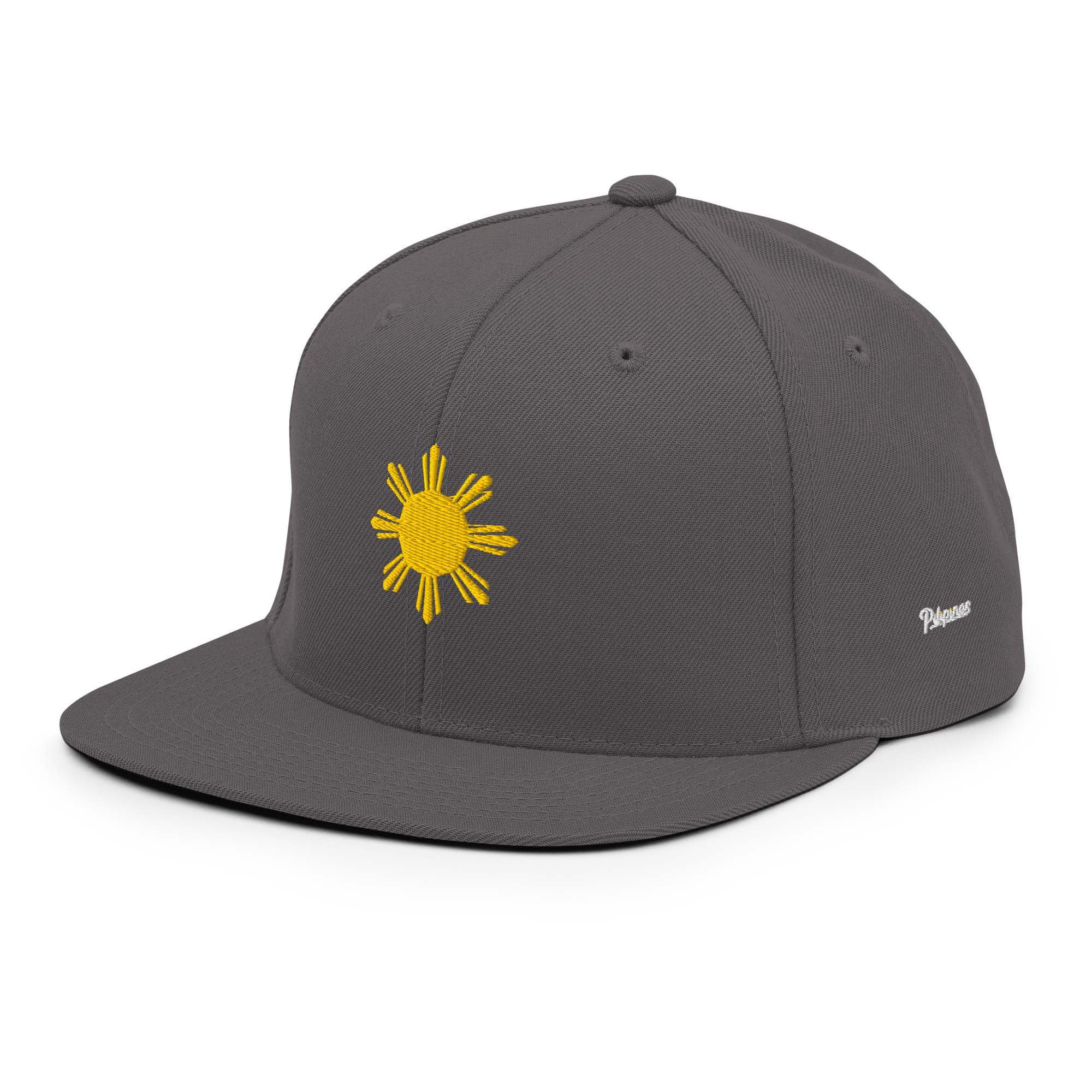 SUN + SCRIPT - wool blend flat bill hat - Dark Green