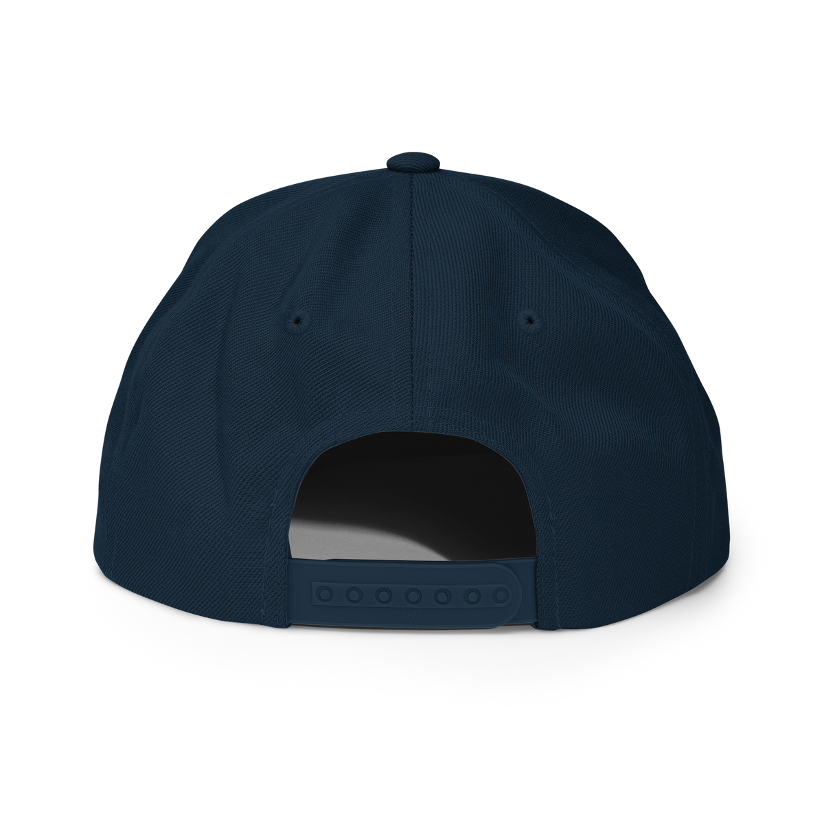 Three Stars & Half-Sun + Script - wool blend flat bill hat - Natural/Black