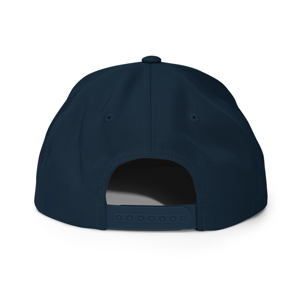 SUN + SCRIPT - wool blend flat bill hat - Black
