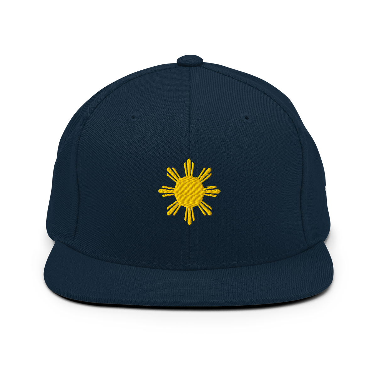 SUN + SCRIPT - wool blend flat bill hat - Royal Blue