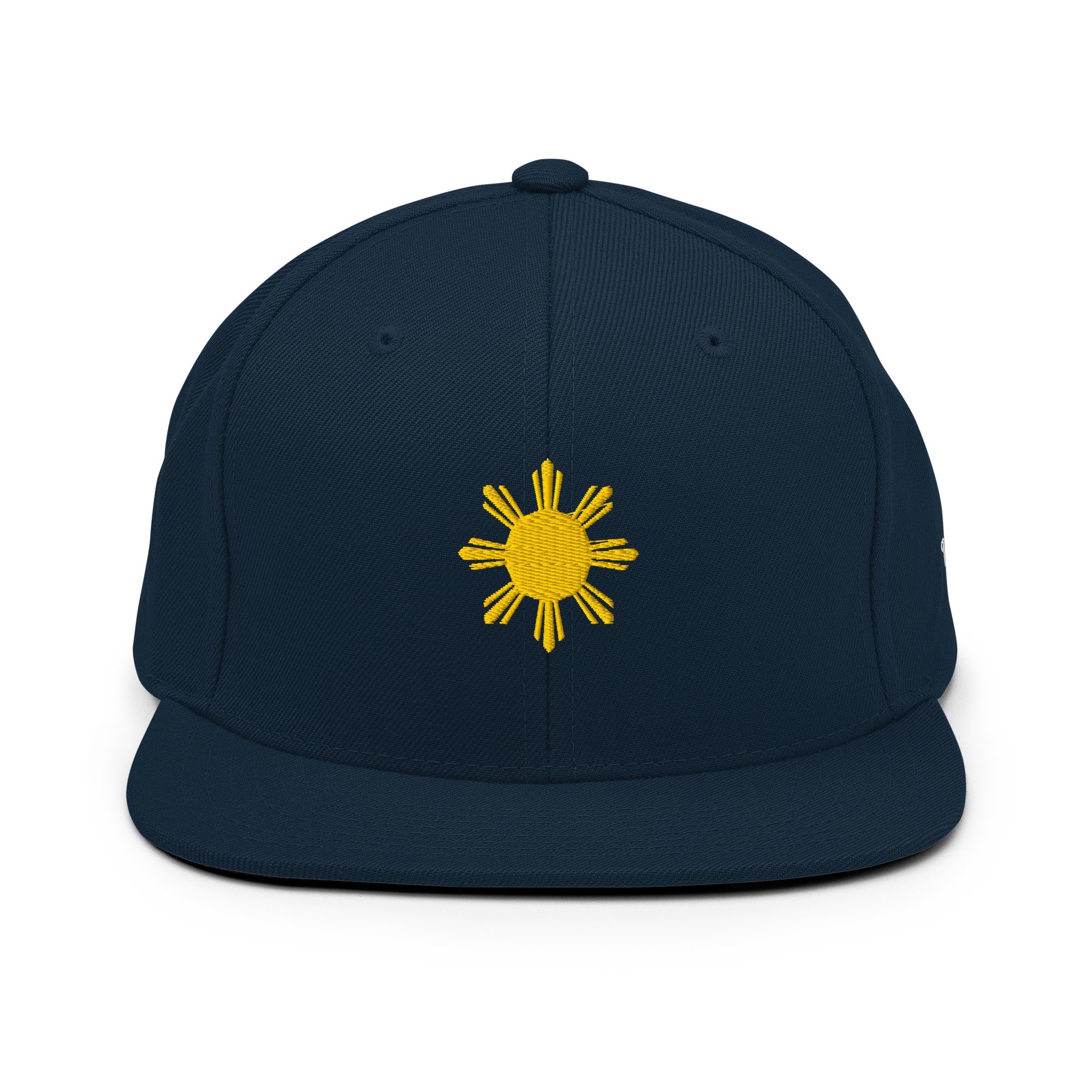 SUN + SCRIPT - wool blend flat bill hat - Black