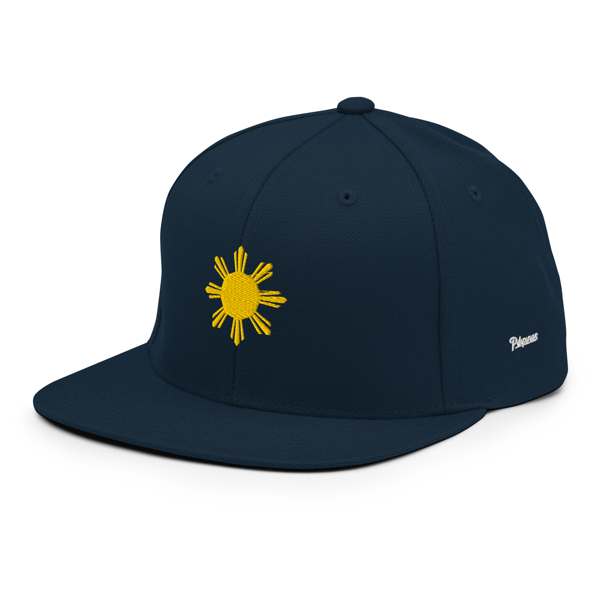 SUN + SCRIPT - wool blend flat bill hat - Red
