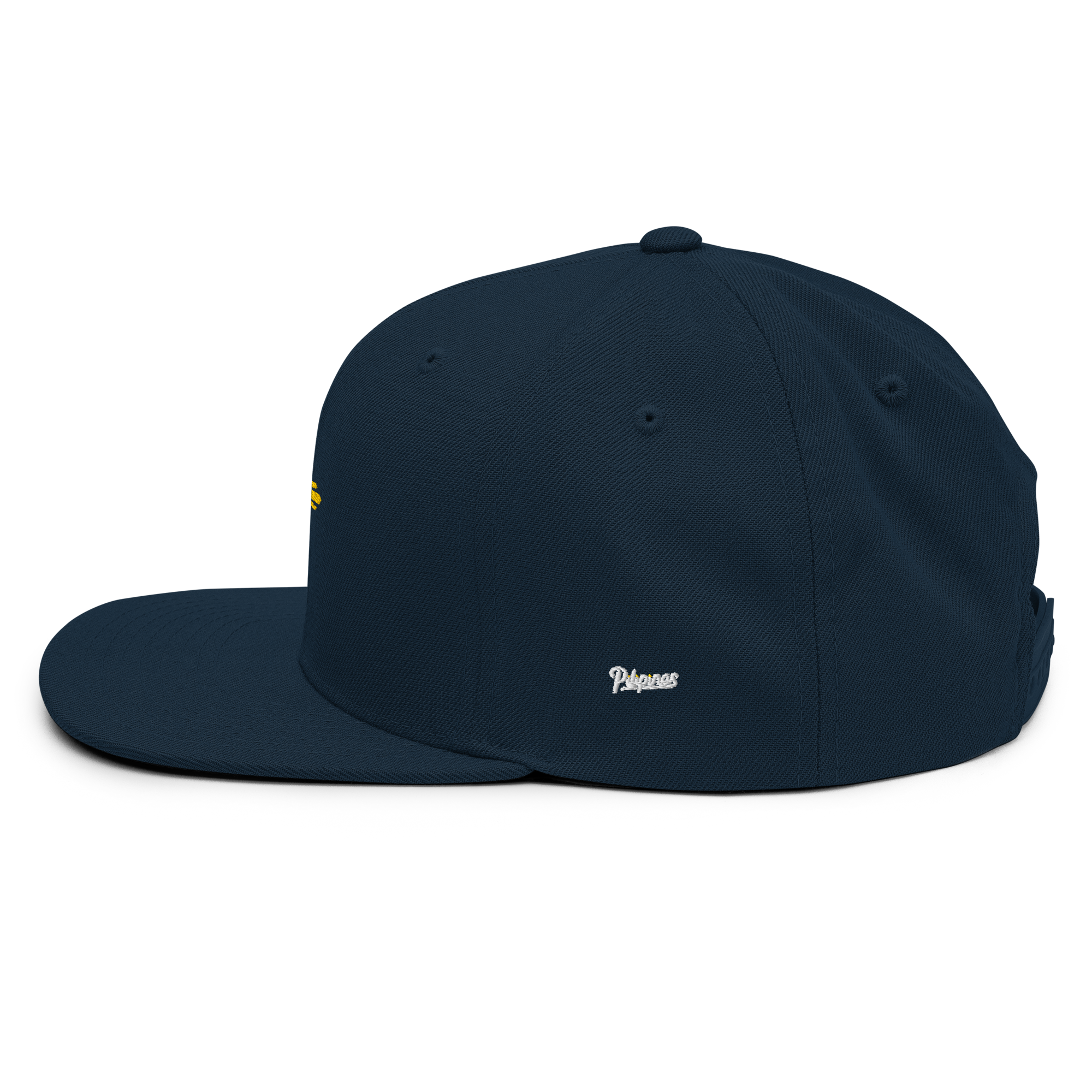SUN + SCRIPT - wool blend flat bill hat - Dark Green