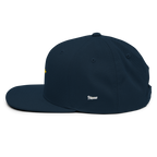 SUN + SCRIPT - wool blend flat bill hat - Heather Grey