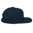 SUN + SCRIPT - wool blend flat bill hat - Heather Grey