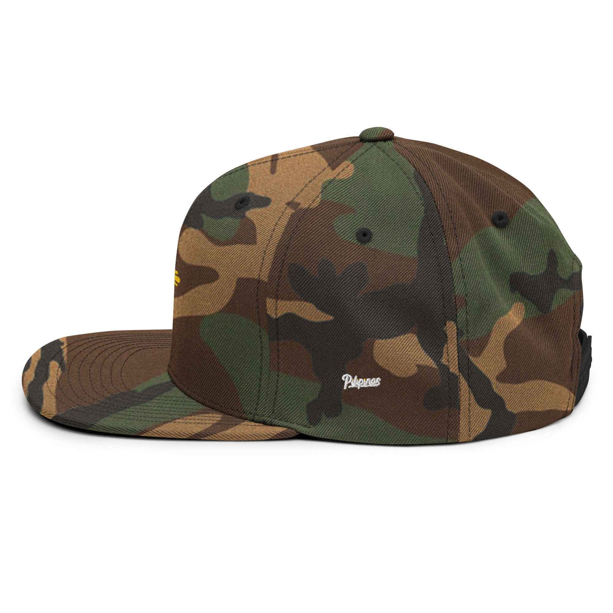 SUN + SCRIPT - wool blend flat bill hat - Dark Grey