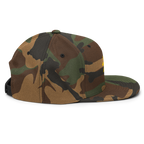 SUN + SCRIPT - wool blend flat bill hat - Black