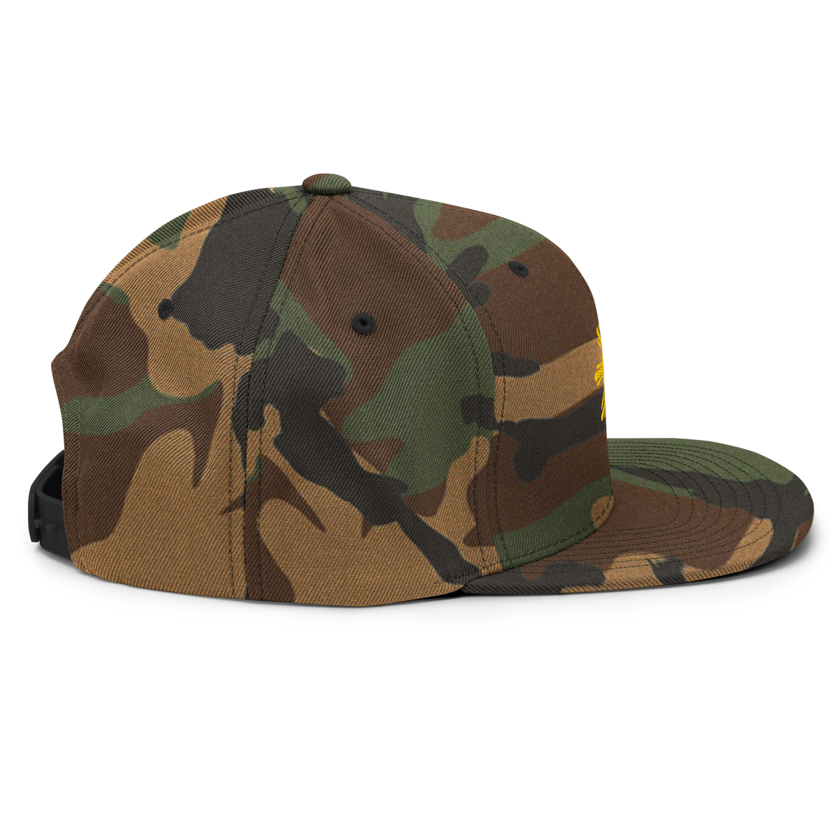 SUN + SCRIPT - wool blend flat bill hat - Black