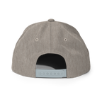 Three Stars & Half-Sun + Script - wool blend flat bill hat - Green Camo