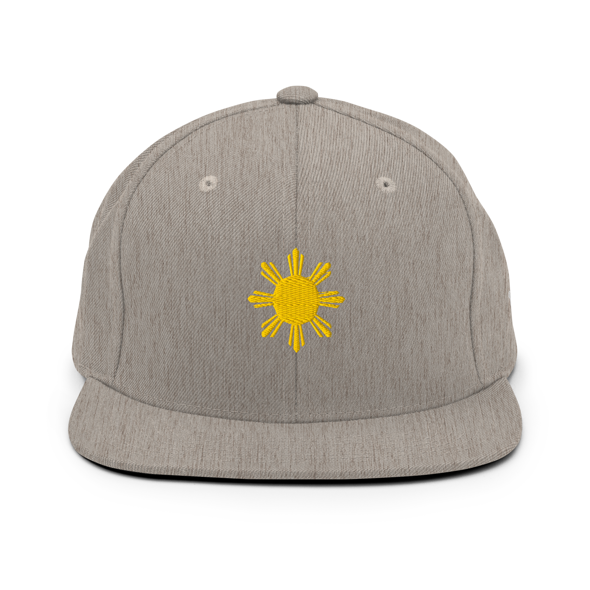 SUN + SCRIPT - wool blend flat bill hat - Green Camo