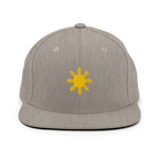 SUN + SCRIPT - wool blend flat bill hat - Dark Green
