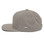 SUN + SCRIPT - wool blend flat bill hat - Black