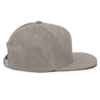 SUN + SCRIPT - wool blend flat bill hat - Black