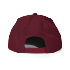 Three Stars & Half-Sun + Script - wool blend flat bill hat - Black/Silver