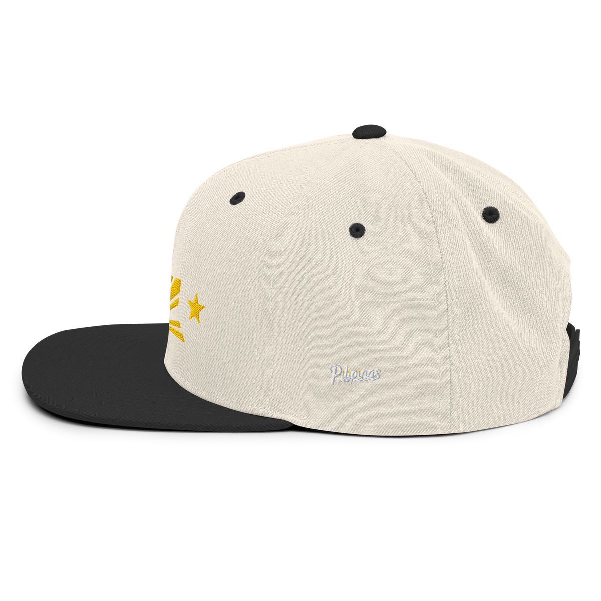 Three Stars & Half-Sun + Script - wool blend flat bill hat - Green Camo
