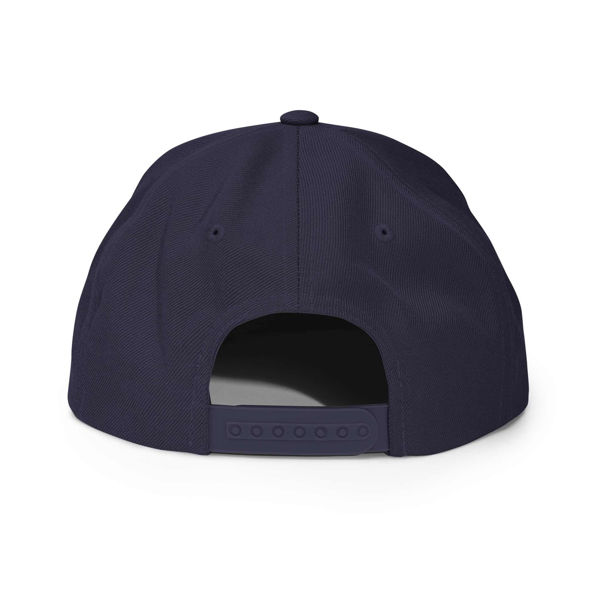 SUN + SCRIPT - wool blend flat bill hat - Black