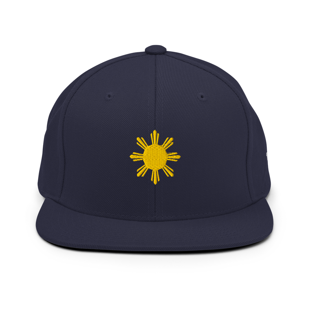 SUN + SCRIPT - wool blend flat bill hat - Heather Grey